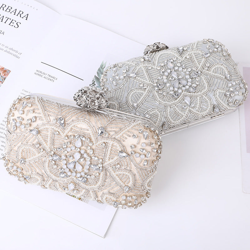 Women's European And American Style Party Bag With Diamonds