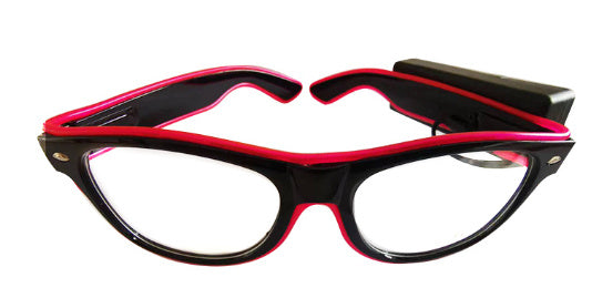 EL Luminous LED Party Glasses – Multicolor Flashing Light-Up Eyewear (Wired/Wireless)