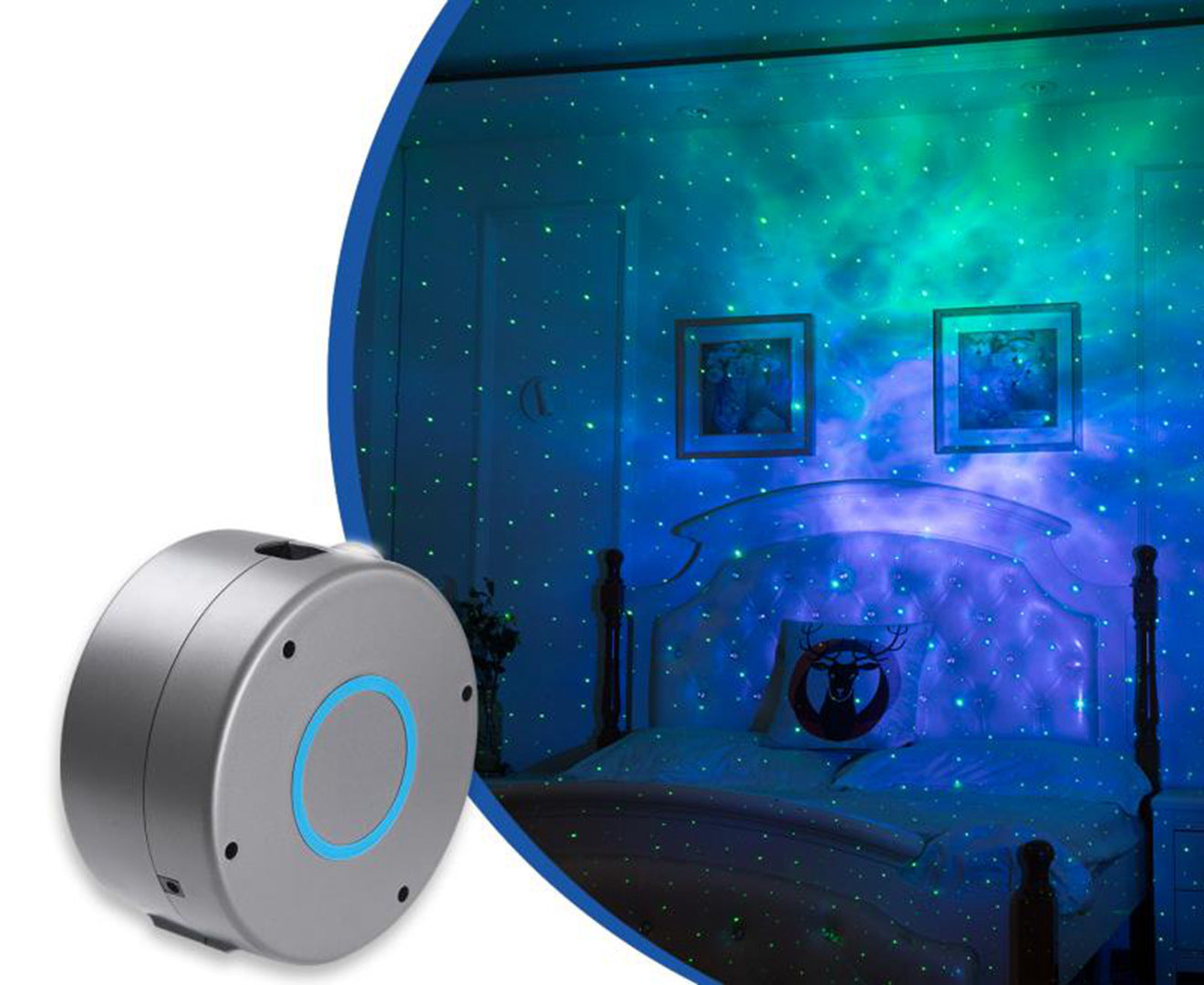 Galaxy Starry Sky Projector Rotating – Remote Control LED & Laser Night Light