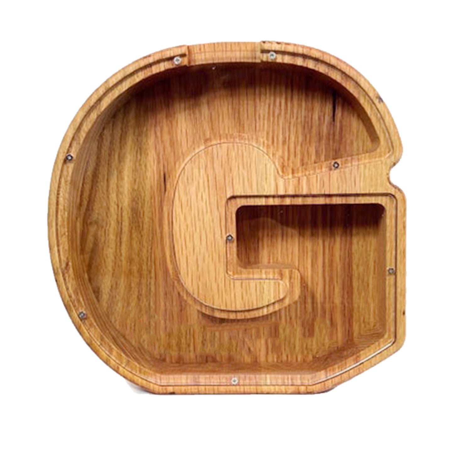 Nordic Wooden Letter Piggy Bank – Handmade Alphabet Coin Box (A–Z)
