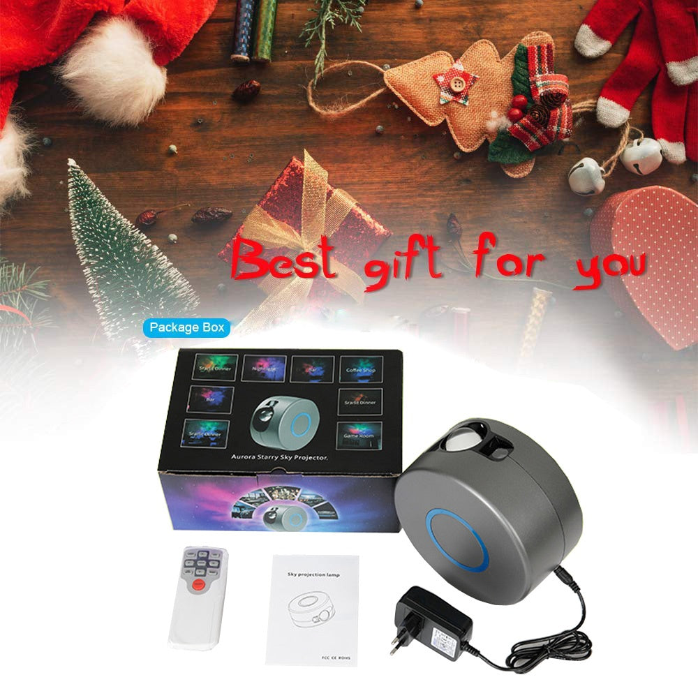 Galaxy Starry Sky Projector Rotating – Remote Control LED & Laser Night Light