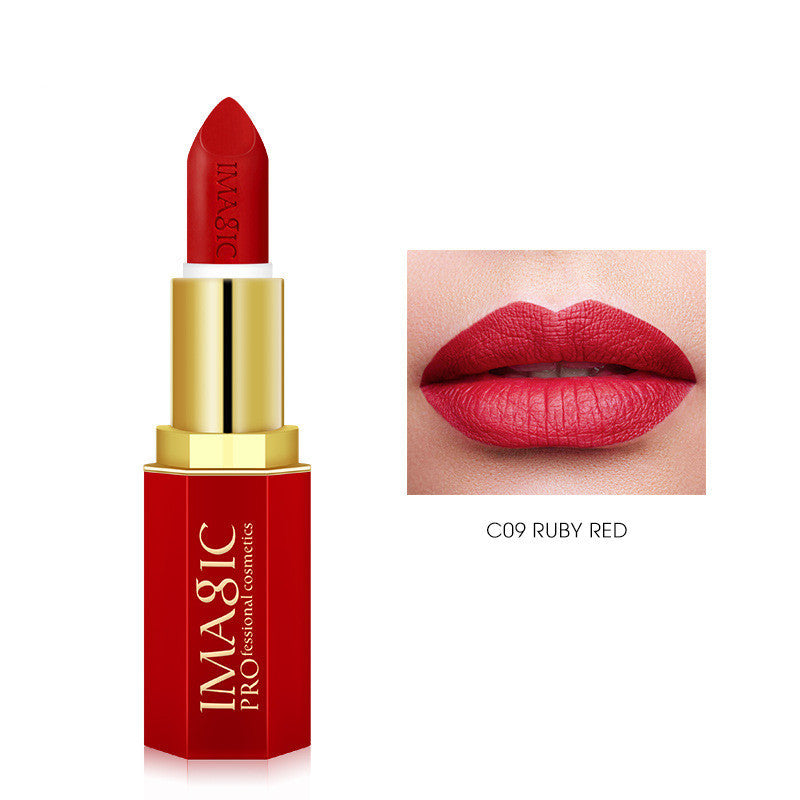 Red Tube Lipstick Series – Matte Mist Lip Balm, Long-Lasting, Waterproof, Non-Drying