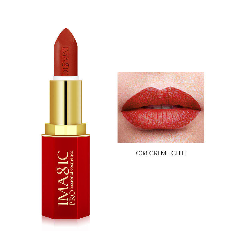 Red Tube Lipstick Series – Matte Mist Lip Balm, Long-Lasting, Waterproof, Non-Drying