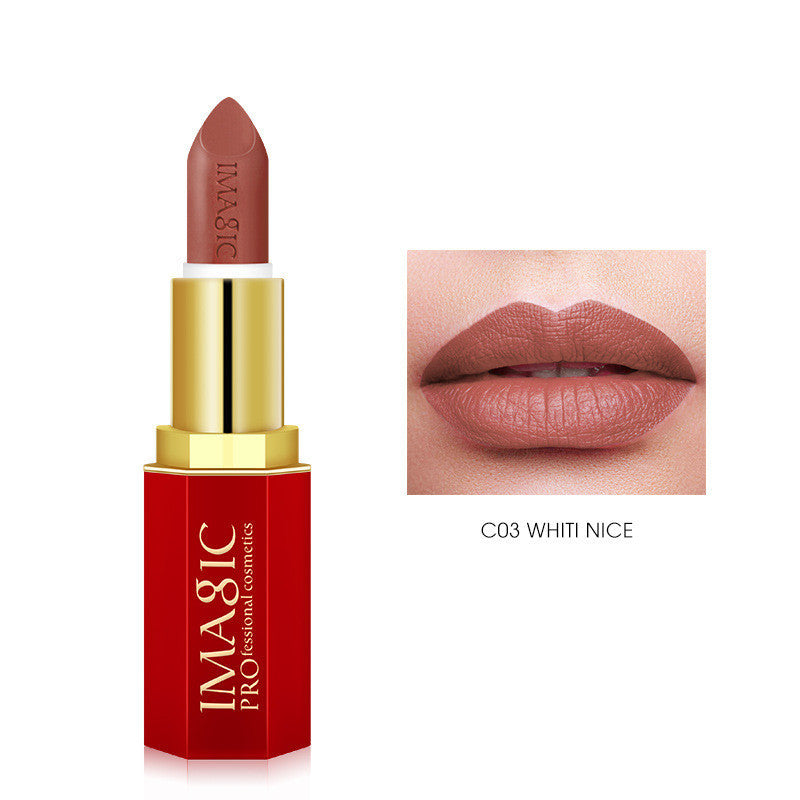 Red Tube Lipstick Series – Matte Mist Lip Balm, Long-Lasting, Waterproof, Non-Drying
