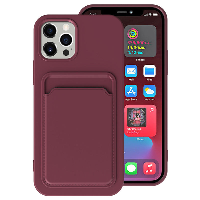 Frosted TPU Card Slot Phone Case – Minimalist Edition for iPhone Models