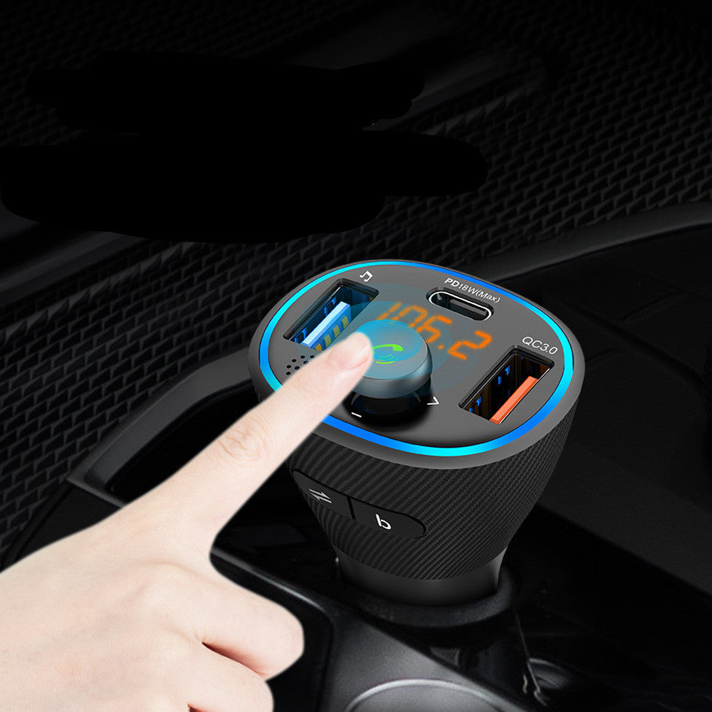 Car Music Rhythm Atmosphere Light – Bluetooth MP3 Player with PD20W + QC3.0 Charging