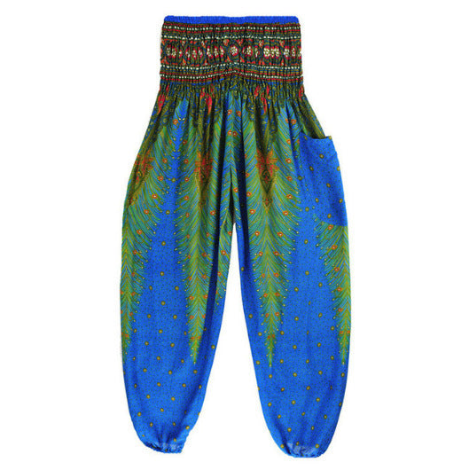 Peacock Yoga Pants Waist Pants