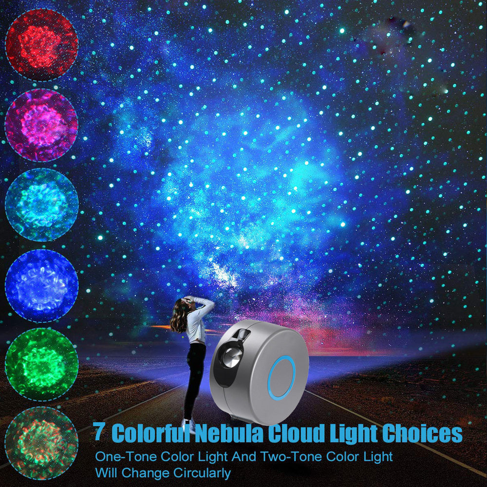 Galaxy Starry Sky Projector Rotating – Remote Control LED & Laser Night Light