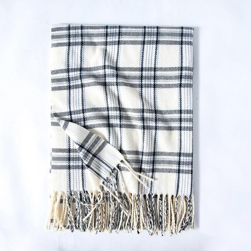 Women's Soft Printed Imitation Cashmere Scarf – Korean Style