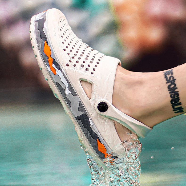 Men’s Summer Hole Shoes – Breathable Non-Slip Sandals | GrabliWorld