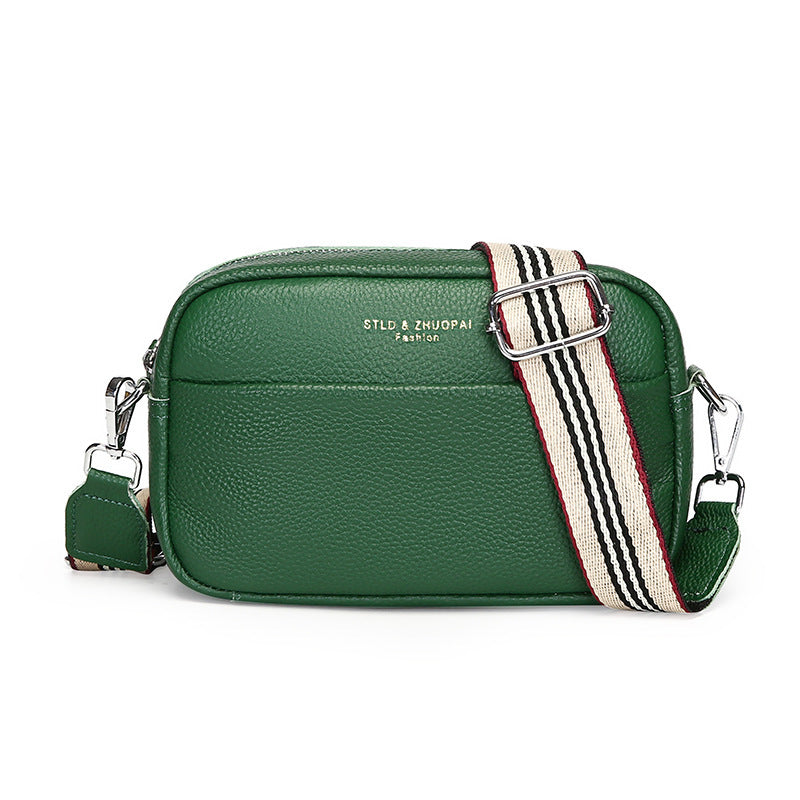 Small Genuine Leather Shoulder Bag – Cowhide Crossbody | GrabliWorld