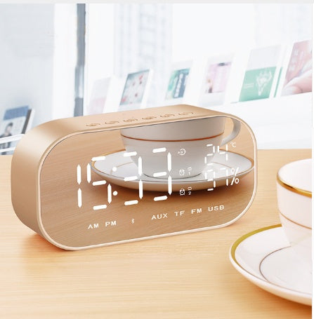 Wireless Bluetooth Low-Tone Speaker with Alarm Clock ,Humidity and Temprature