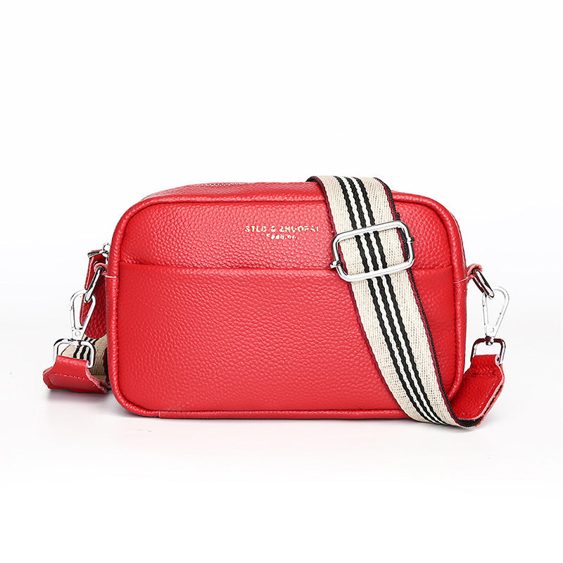 Small Genuine Leather Shoulder Bag – Cowhide Crossbody | GrabliWorld