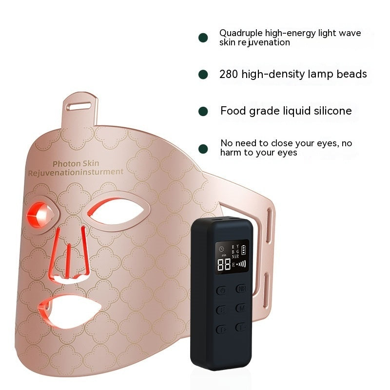 Infrared Phototherapy Beauty Apparatus – LED Color Light Skin Rejuvenation Mask