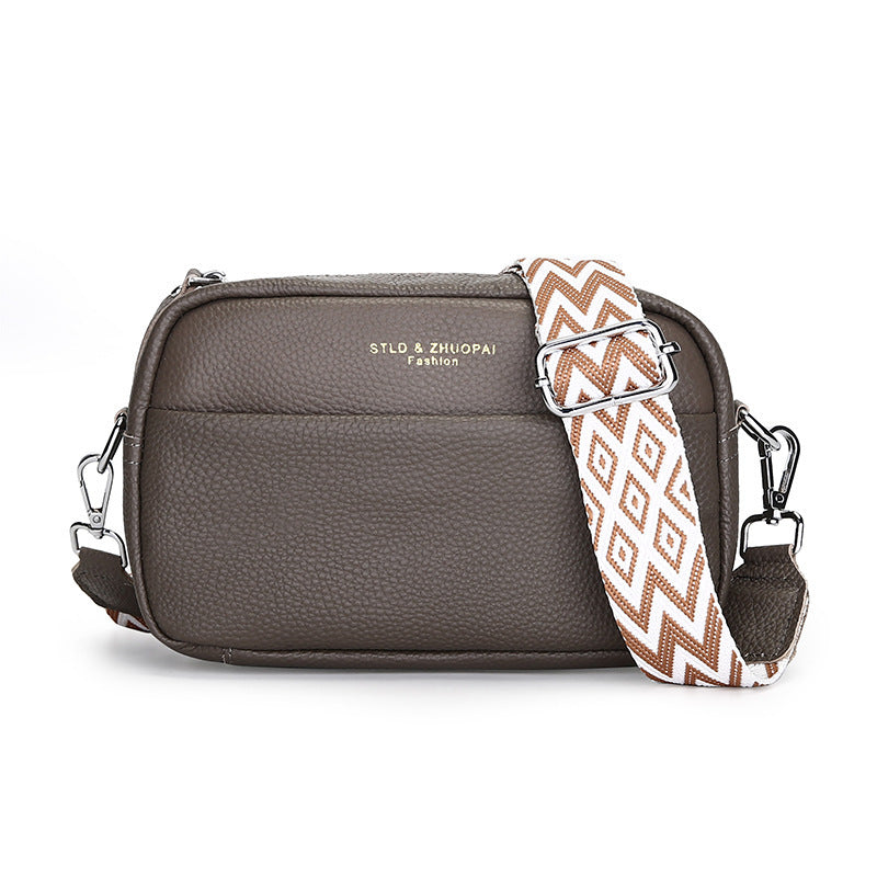 Small Genuine Leather Shoulder Bag – Cowhide Crossbody | GrabliWorld