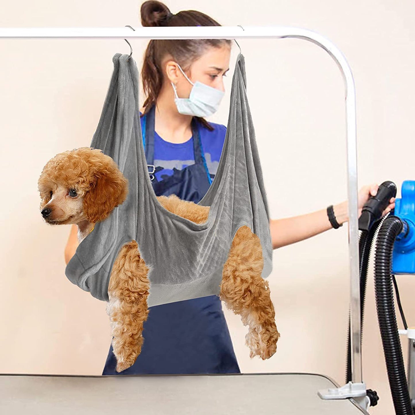 Multifunctional Dog Grooming Hammock – Nail Trimming & Bathing Aid