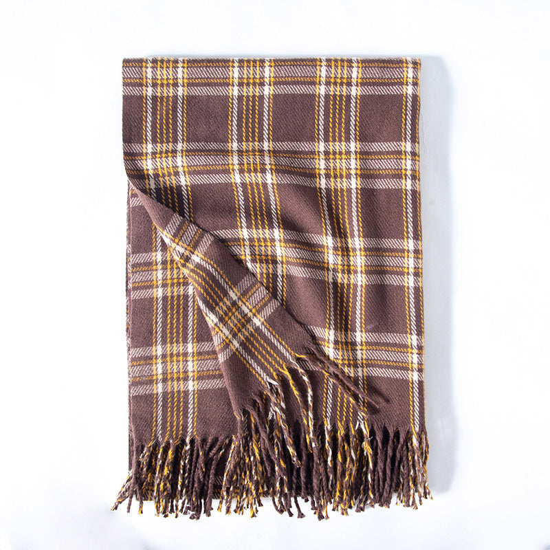 Women's Soft Printed Imitation Cashmere Scarf – Korean Style