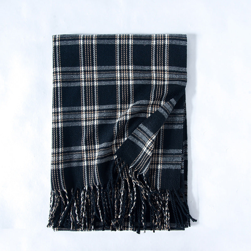 Women's Soft Printed Imitation Cashmere Scarf – Korean Style