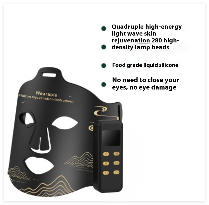 Infrared Phototherapy Beauty Apparatus – LED Color Light Skin Rejuvenation Mask