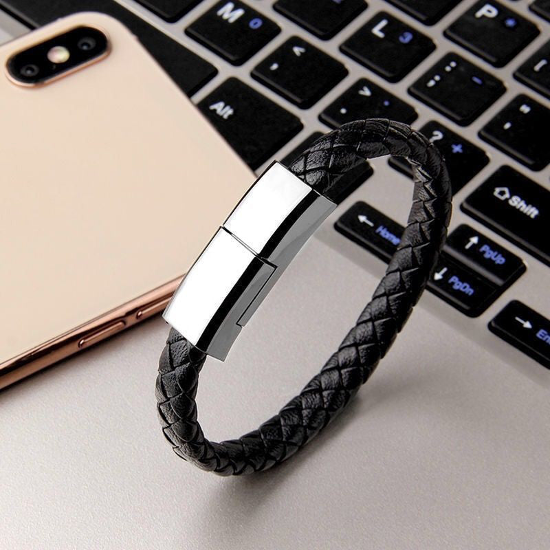 Bracelet Charger – USB Charging Cable Bracelet for iPhone, Android & USB-C Devices