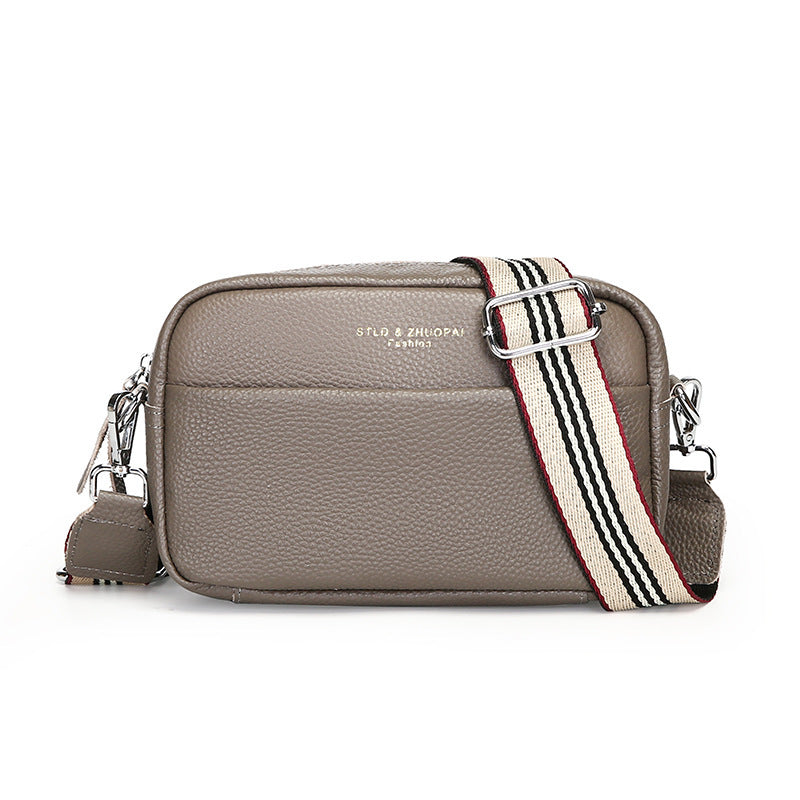 Small Genuine Leather Shoulder Bag – Cowhide Crossbody | GrabliWorld