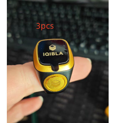 iQIBLA Smart Zikr Ring – Bluetooth Tasbih Counter with OLED Display & Prayer Time Reminder