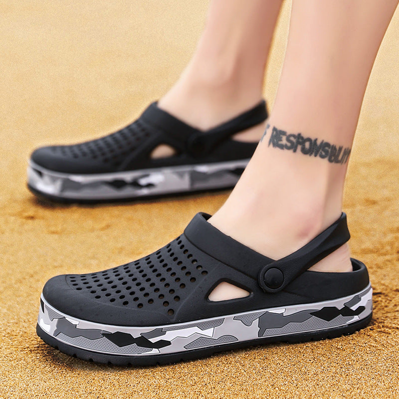 Men’s Summer Hole Shoes – Breathable Non-Slip Sandals | GrabliWorld