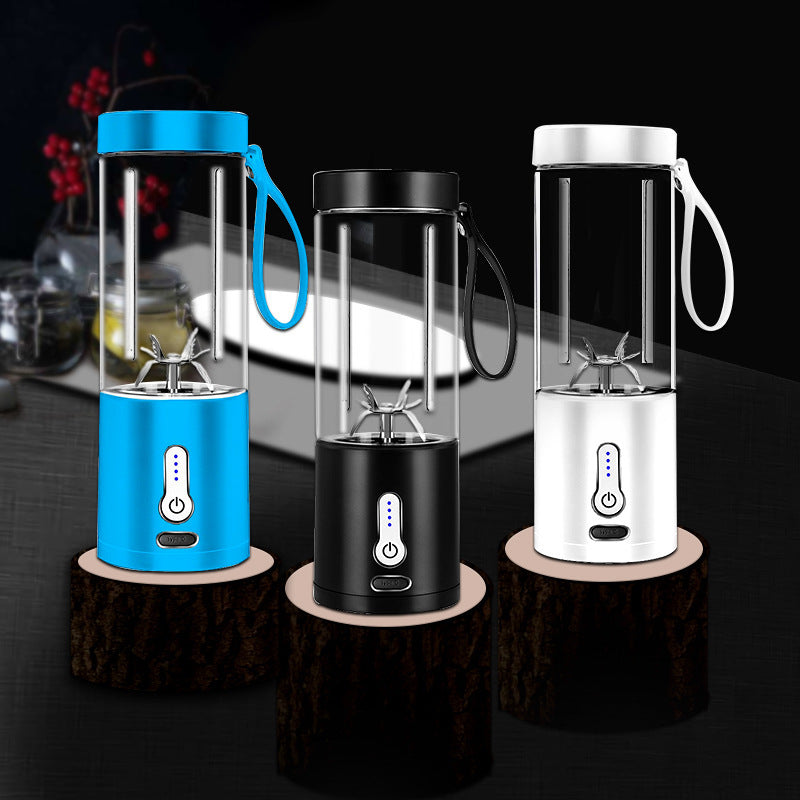 Portable Rechargeable Blender – 530ML – Type-C USB – 6 Blades – For Shakes, Smoothies & Ice Crushing