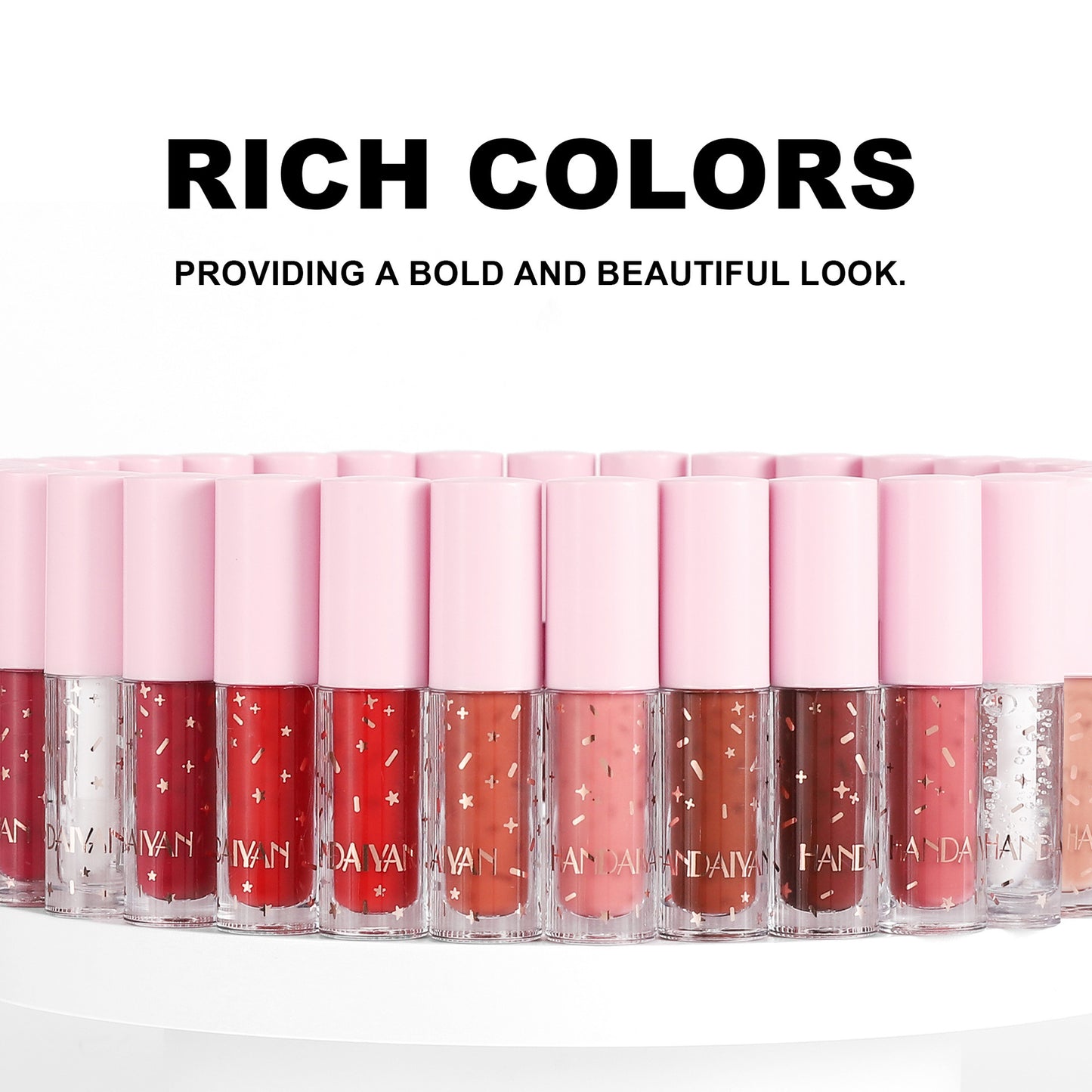 12-Color Lip Glaze Set – Waterproof, Non-Stick, Long-Lasting Finish