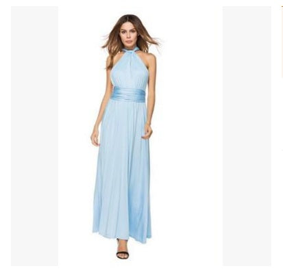 Multiway Sexy Backless Maxi Dress – Floor-Length Bandage Clubwear & Bridesmaid Gown
