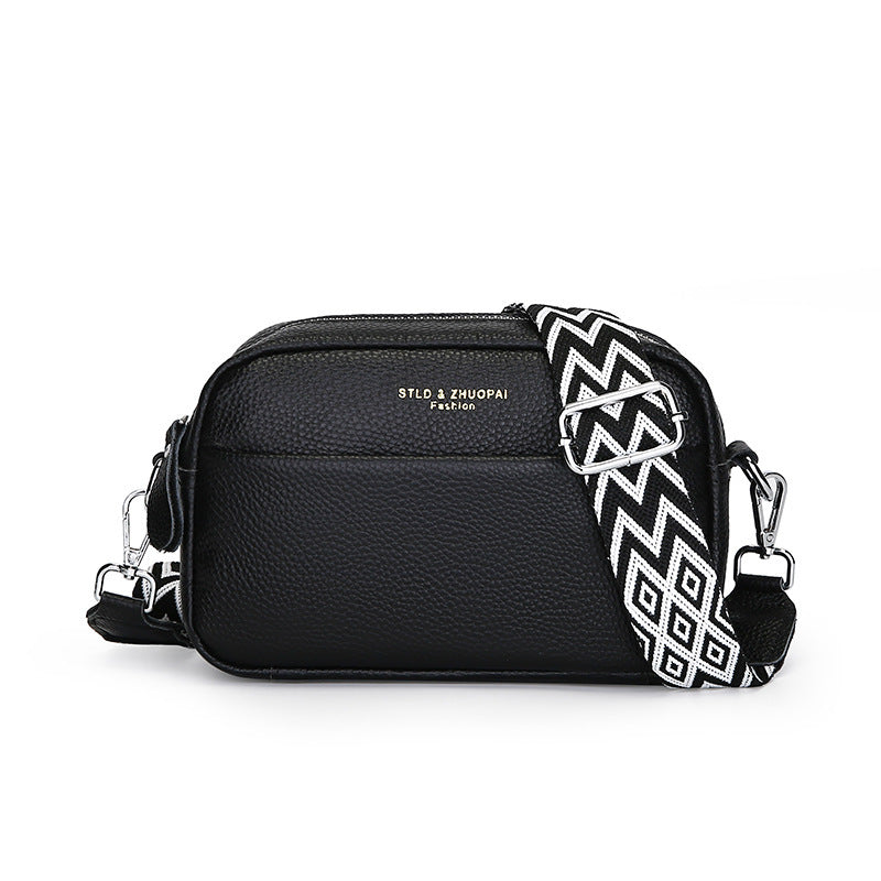 Small Genuine Leather Shoulder Bag – Cowhide Crossbody | GrabliWorld
