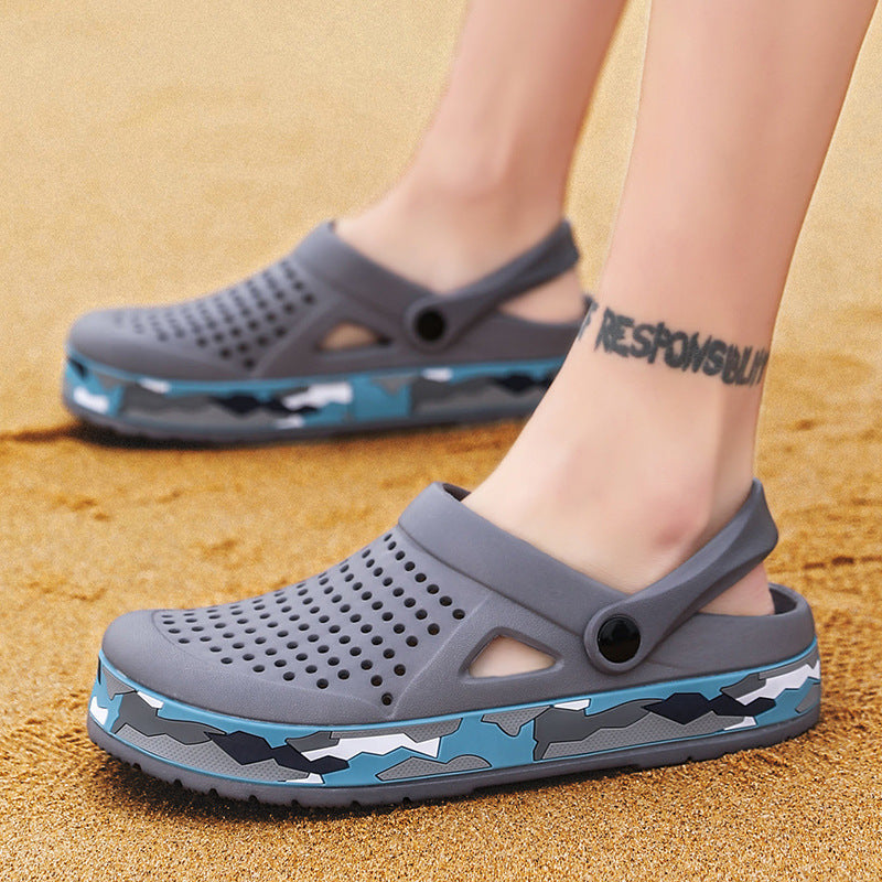 Men’s Summer Hole Shoes – Breathable Non-Slip Sandals | GrabliWorld