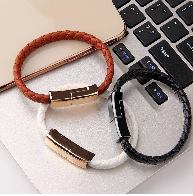 Bracelet Charger – USB Charging Cable Bracelet for iPhone, Android & USB-C Devices
