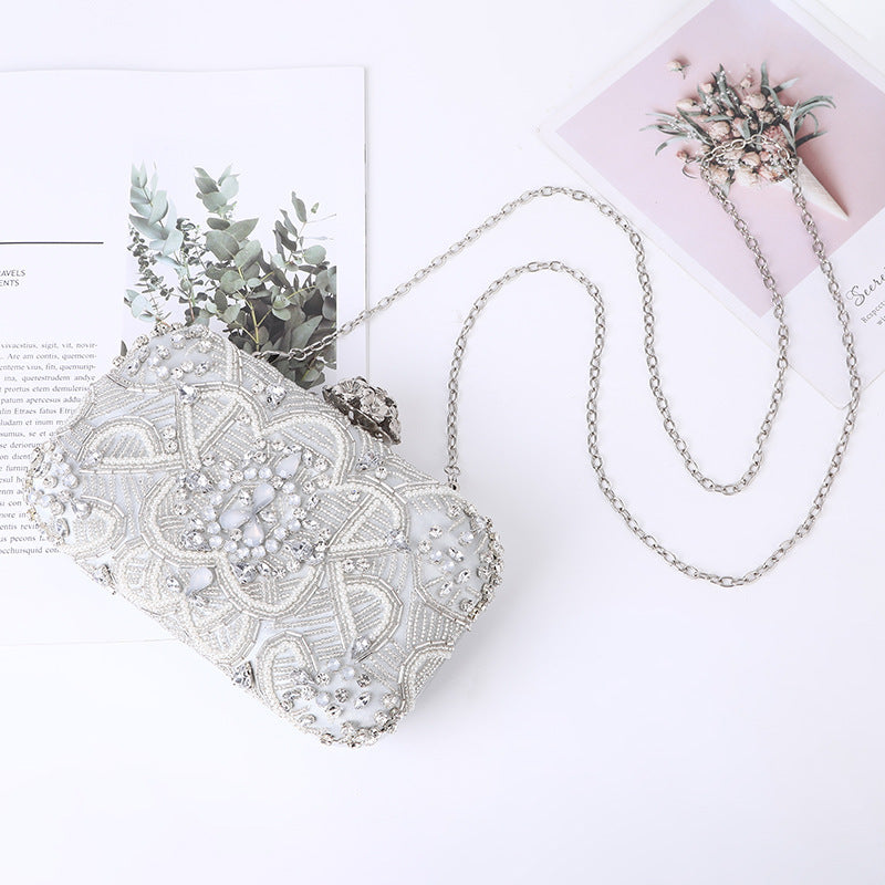 Women's European And American Style Party Bag With Diamonds