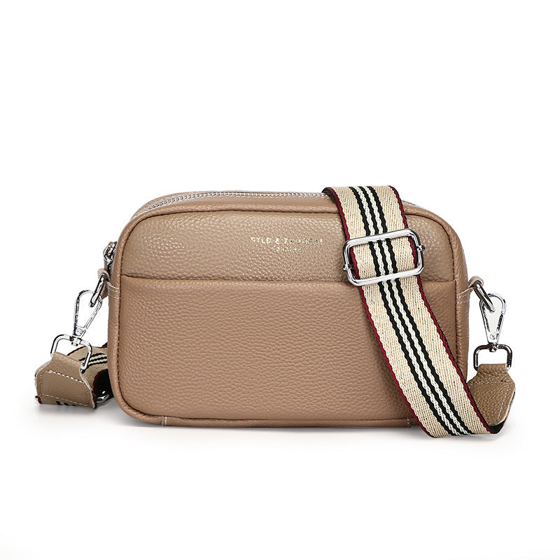 Small Genuine Leather Shoulder Bag – Cowhide Crossbody | GrabliWorld