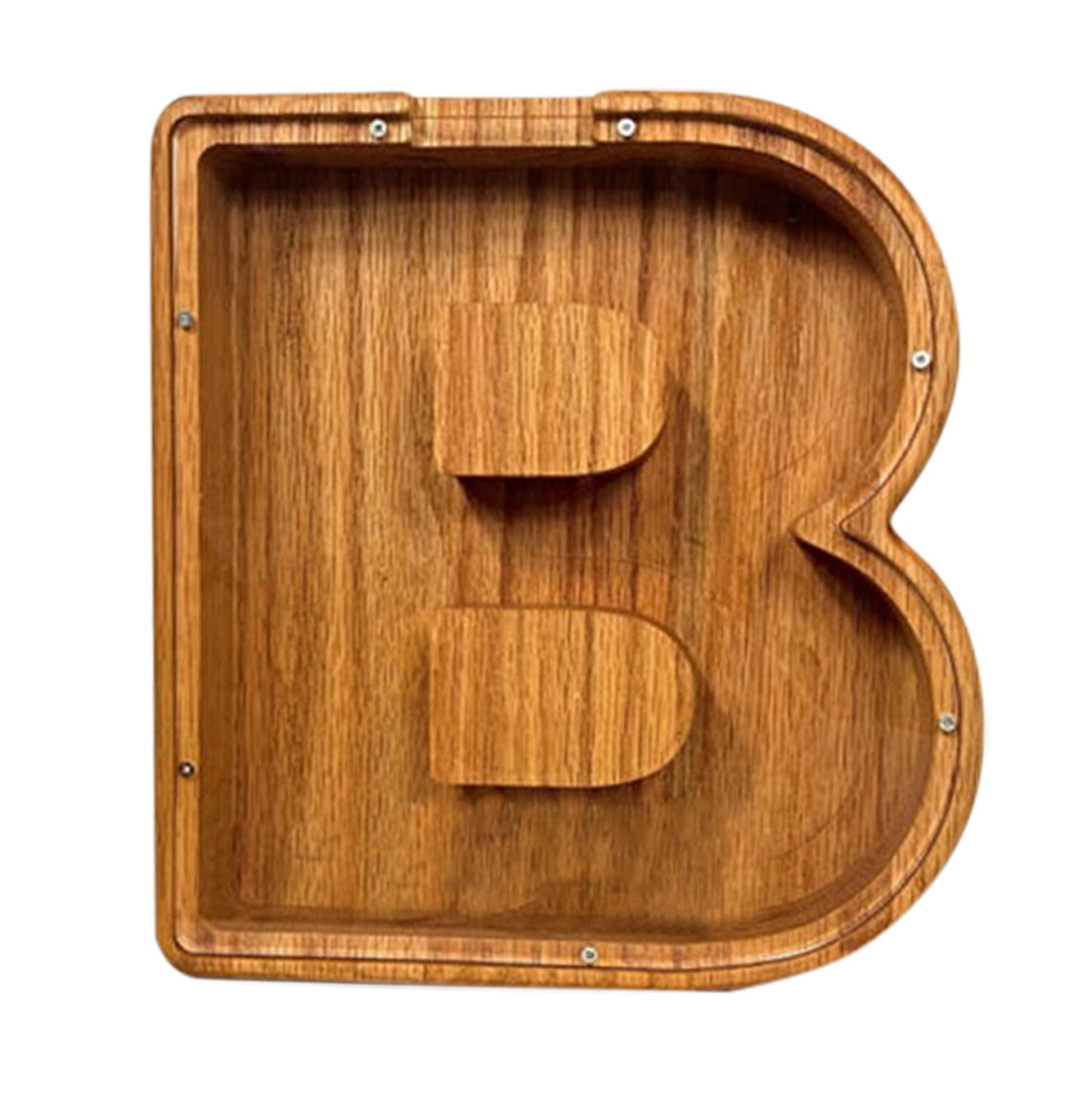 Nordic Wooden Letter Piggy Bank – Handmade Alphabet Coin Box (A–Z)