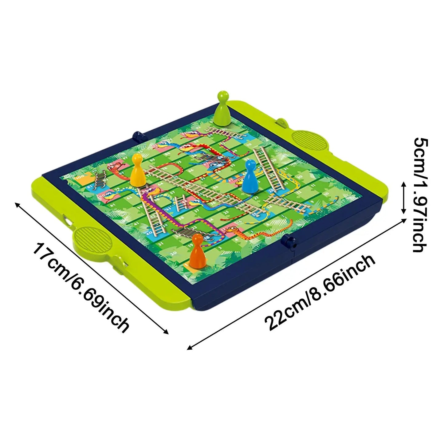 Board Game Ludo Set Parent Child Strategy Interaction with Foldable Board Travel Family Table Game for Kids Party/Social Game
