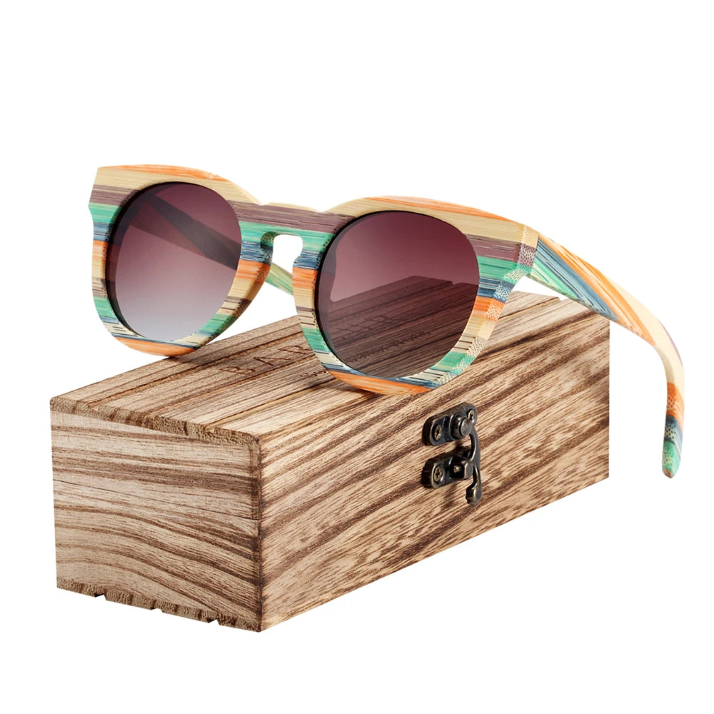 BARCUR Original Round Sunglasses Polarized Gradient Sun glasses Round Sports Eyewear lunette de soleil homme