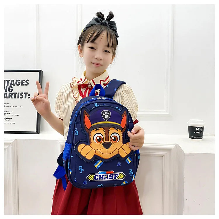 Paw Patrol dog Anime Figure Toy Children Patrulla Canina Backpack Skye Chase Boys Girls Puppy Patrol Doll Birthday Gift