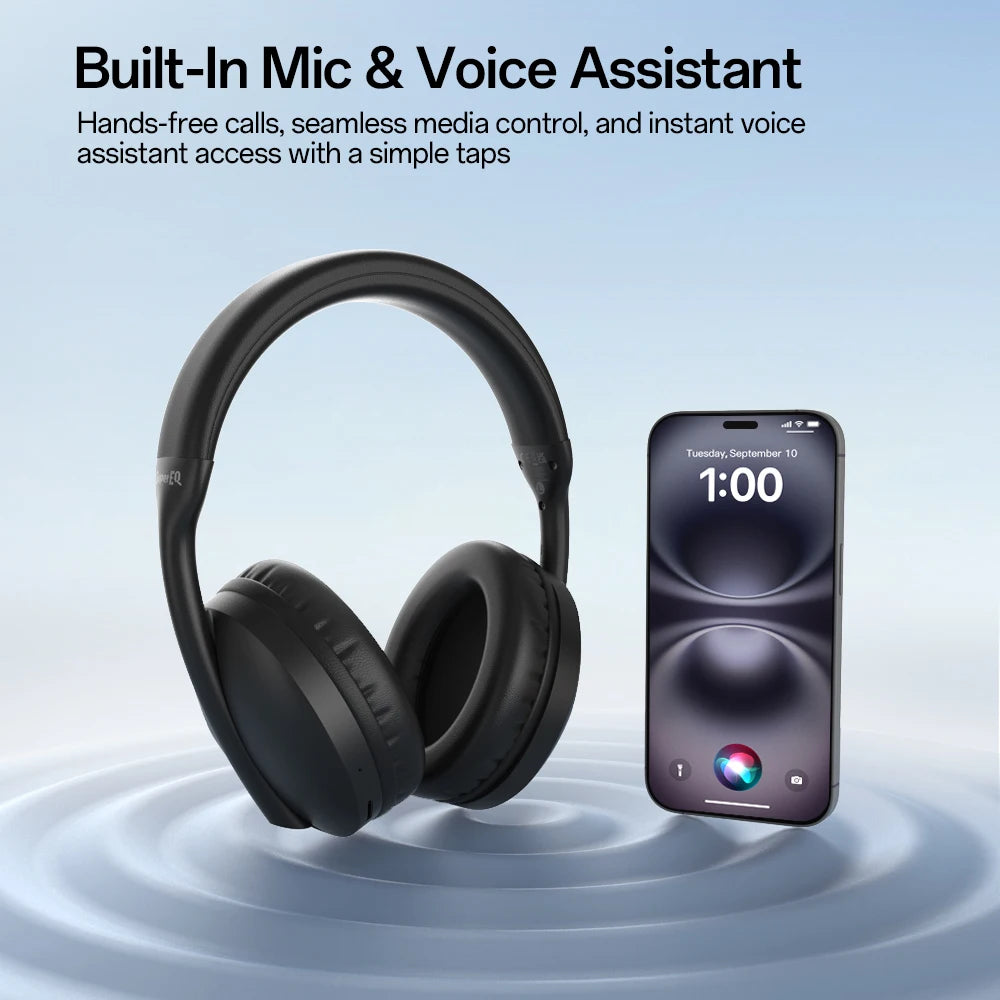 Oneodio SuperEQ S6001 Bluetooth Headphones Over Ear Wireless Headset With Micro SD/TF Card/FM Radio Modes Stereo HiFi Headphones