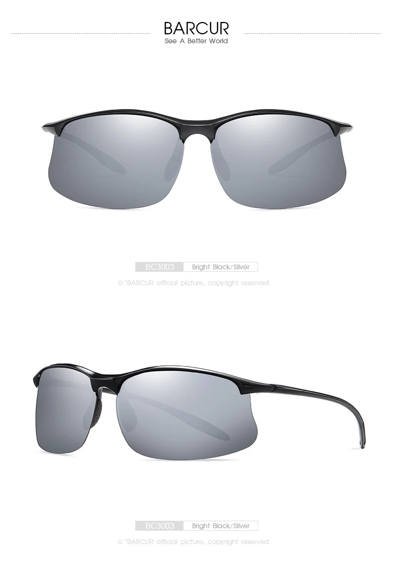 BARCUR Sports P-Cycling Sunglasses Male Polarized Sun Glasses for Men Women Utra Light Travel Fishing Eyewear Accessory Oculos