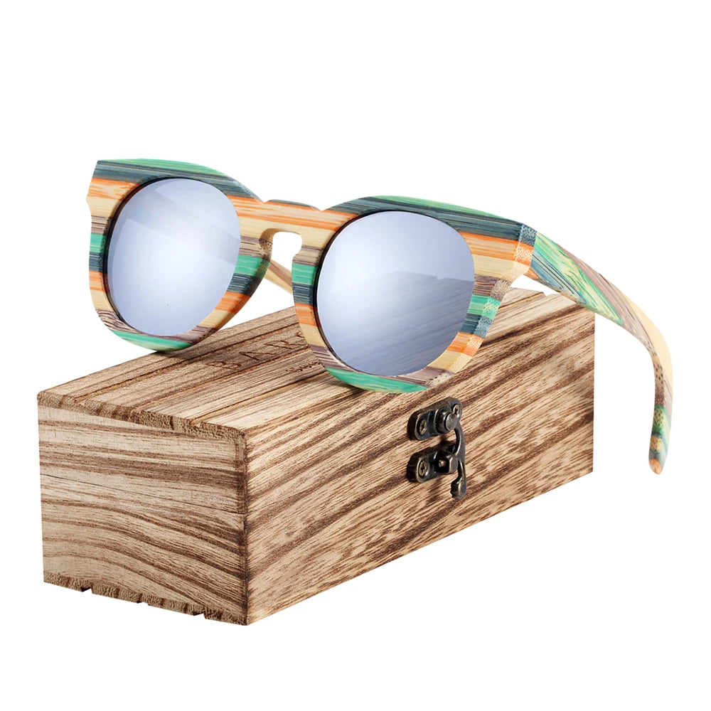 BARCUR Original Round Sunglasses Polarized Gradient Sun glasses Round Sports Eyewear lunette de soleil homme