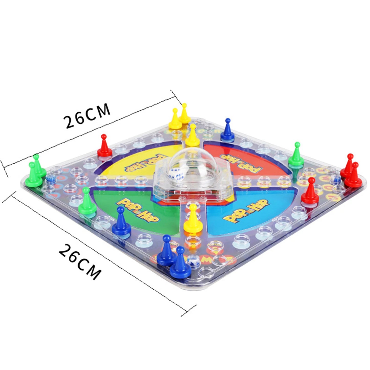 Board Game Ludo Set Parent Child Strategy Interaction with Foldable Board Travel Family Table Game for Kids Party/Social Game