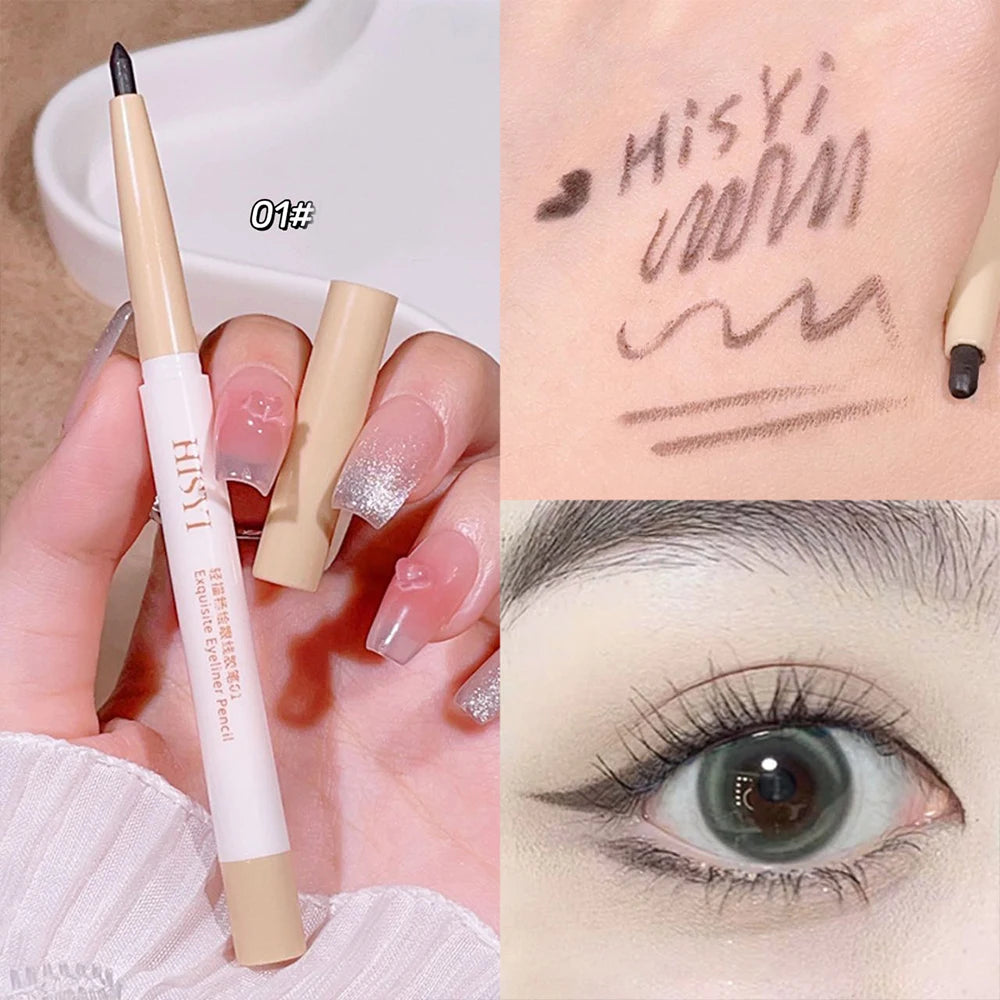 Light Sketch Gel Eyeliner Pencil - Waterproof, Long-Wearing, Smudge-Proof, Natural and Thin Eyeliner Pencil