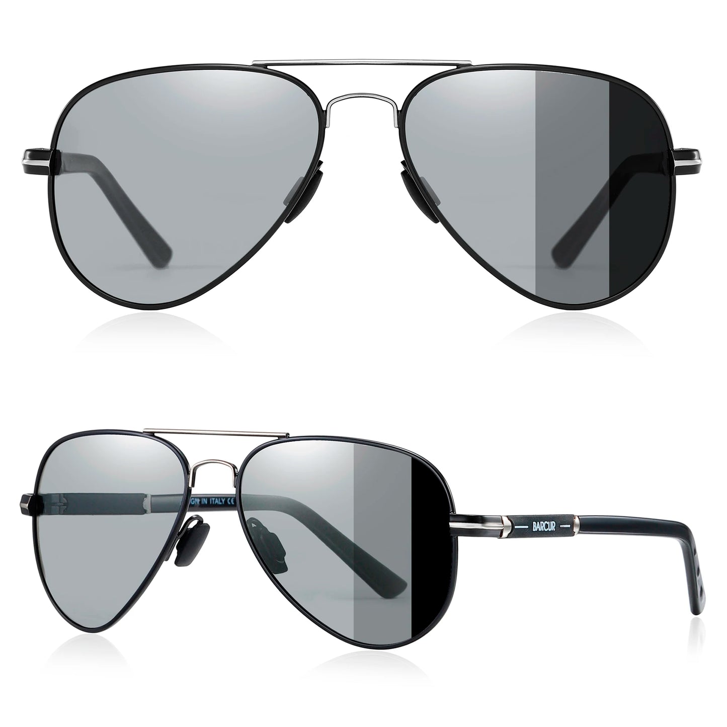 BARCUR Photochromic Polarized Sun glasses for Men Sunglasses Fishing Hiking Eyewear Oculos Gafas De Sol
