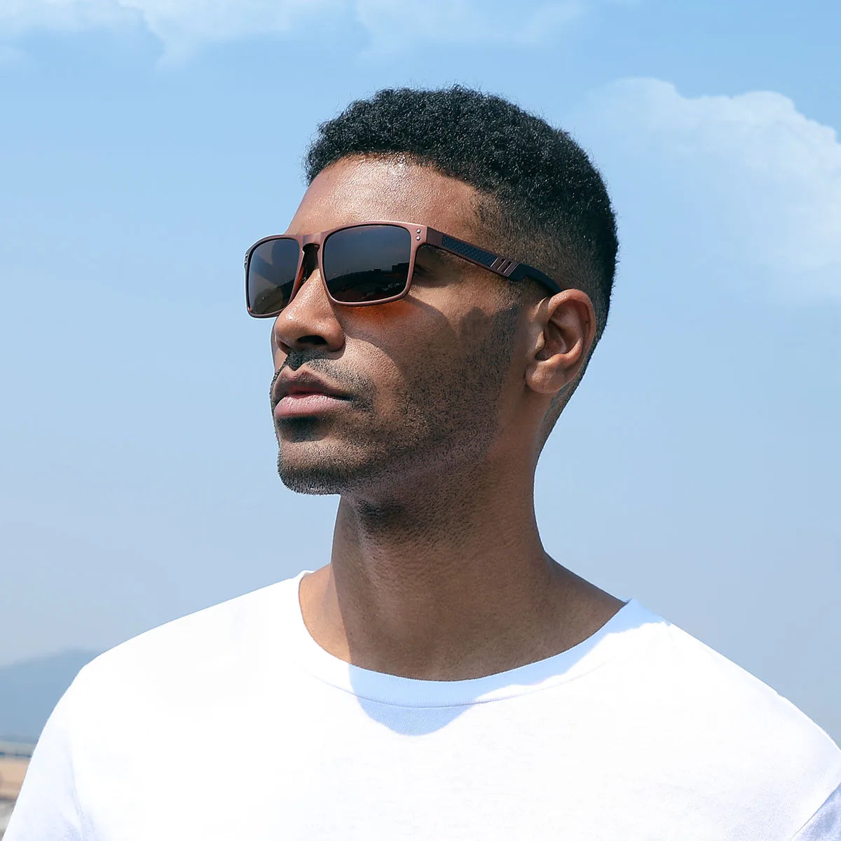 BARCUR Aluminium Magnesium Sunglasses Square Men Sunglasses Polarized Male Sun glasses Women Sport Eyewear Oculos de sol