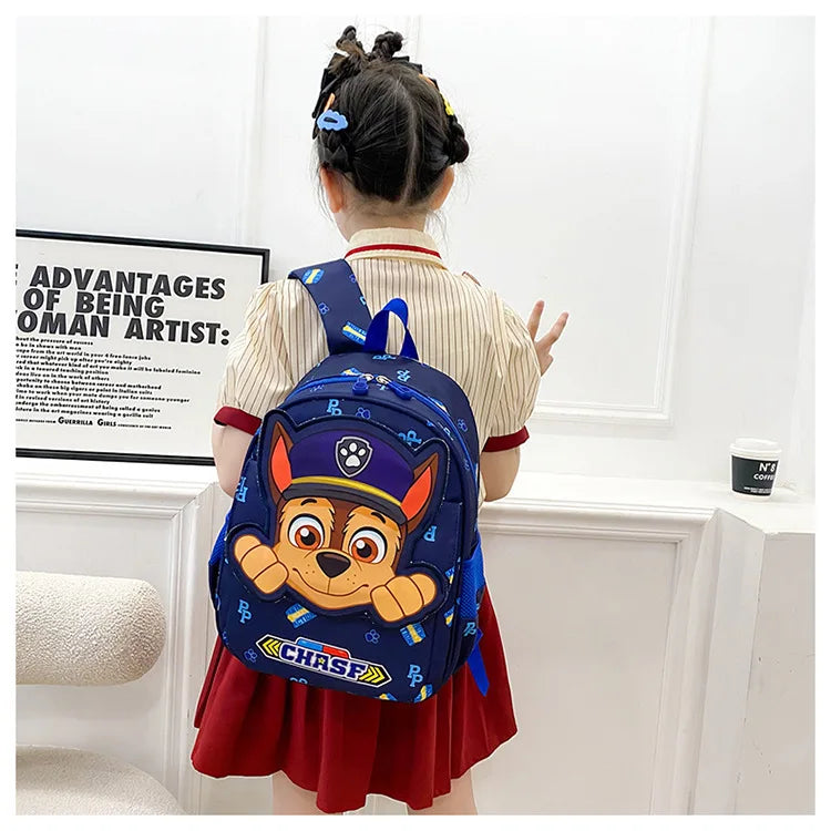 Paw Patrol dog Anime Figure Toy Children Patrulla Canina Backpack Skye Chase Boys Girls Puppy Patrol Doll Birthday Gift