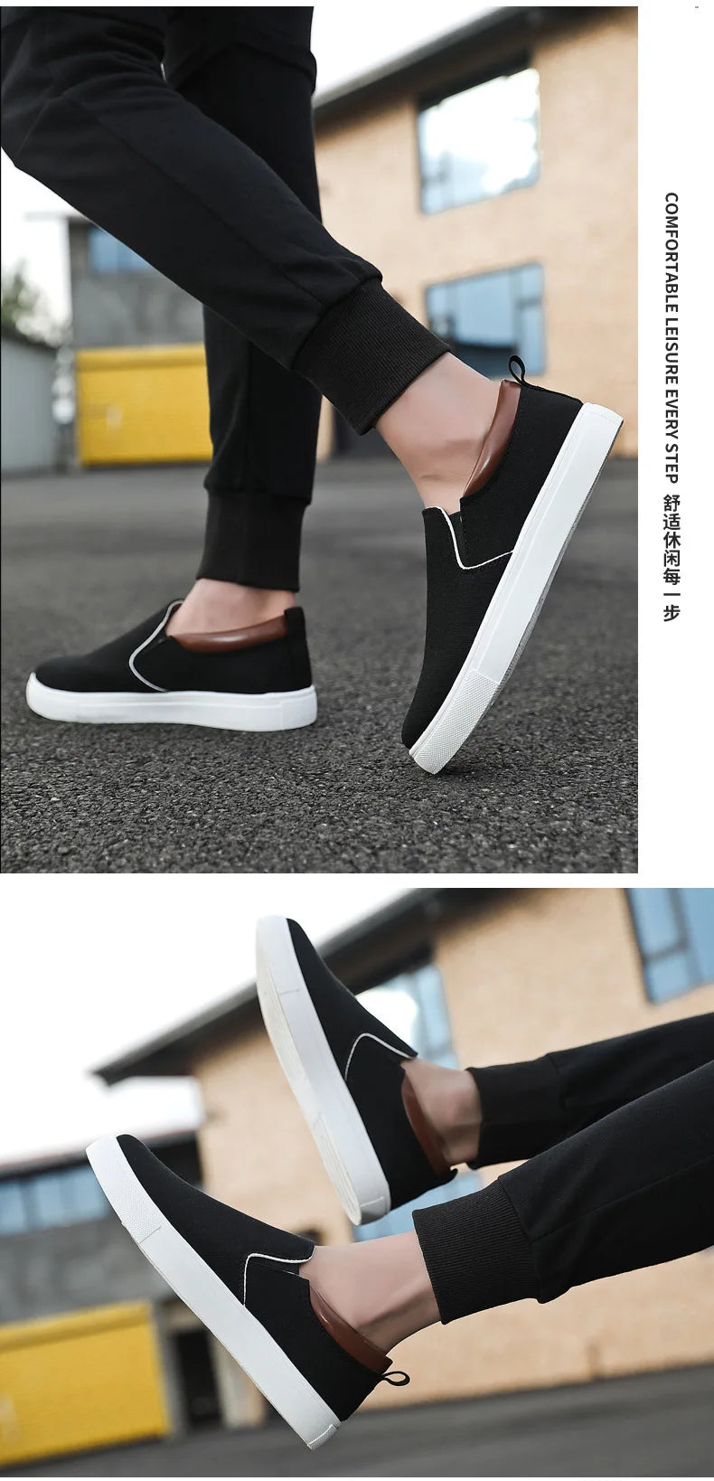 Italian Canvas Shoes For Men Large Size 47 48 Vulcanized Sneakers Slip On Men's Plimsoll Male Trainers Trend Summer Sports Shoes