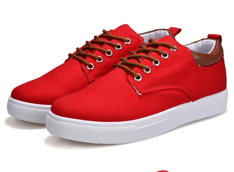 Italian Canvas Shoes For Men Large Size 47 48 Vulcanized Sneakers Slip On Men's Plimsoll Male Trainers Trend Summer Sports Shoes
