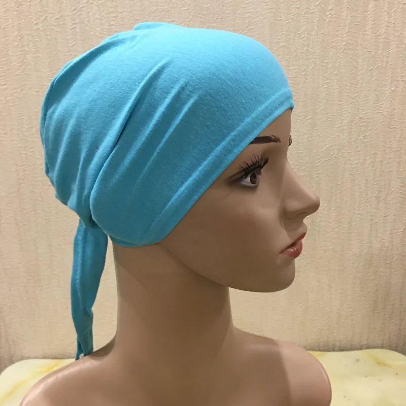 Soft Inner Muslim Women Hijab Cap Islamic Head Wear Hat Underscarf Cotton Hats Bonnet Turkish Scarves Arab Headdress India Caps